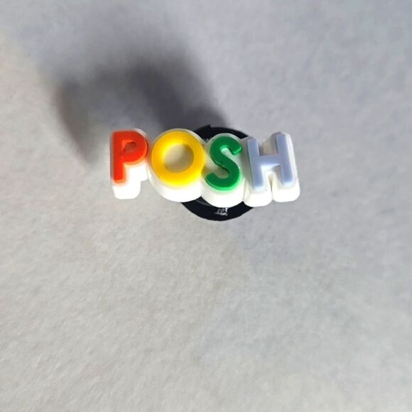 NEW Shoe Charm POSHMARK posh for Crocs! So Fun posh with Poshmark logo … - Picture 1 of 16